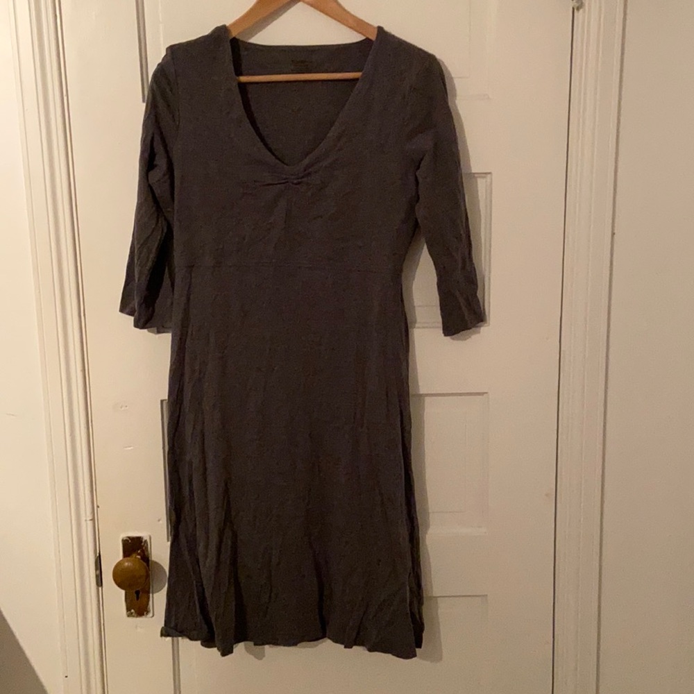 Toad & Co grey organic cotton dress